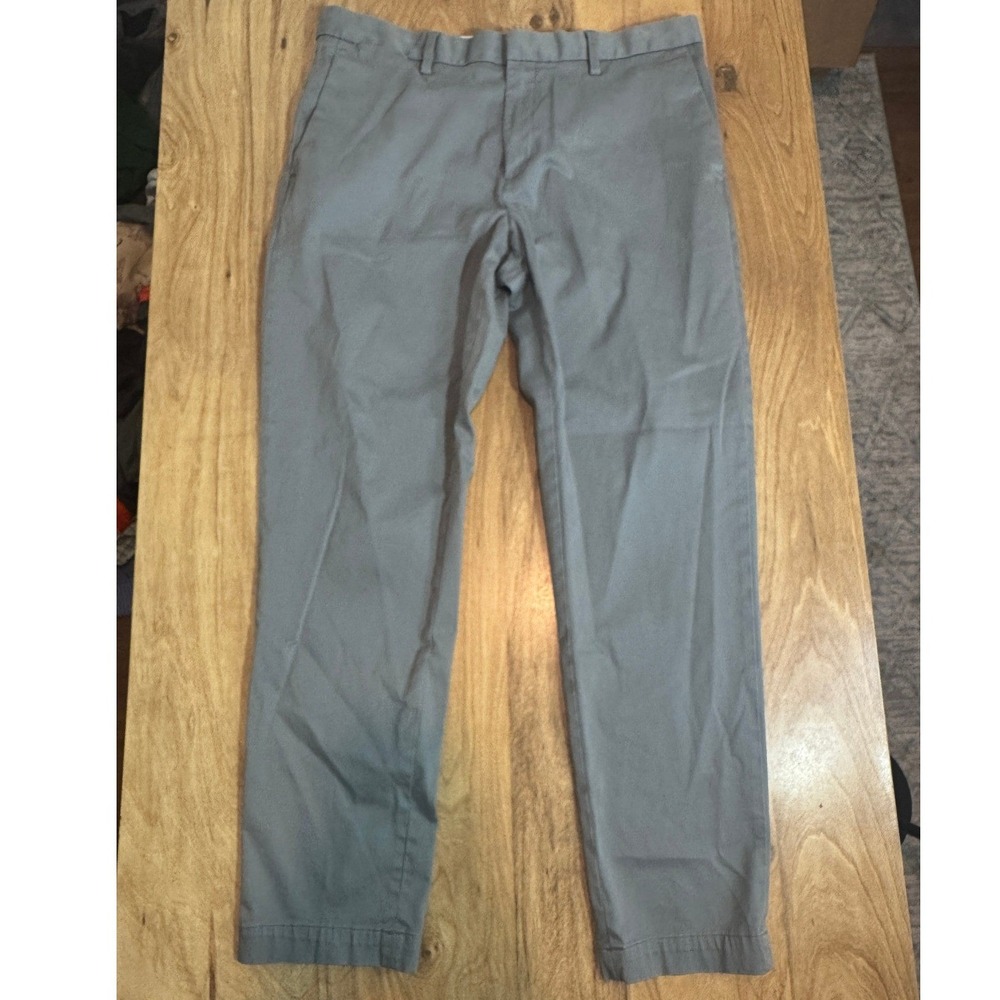 Banana Republic Mason Athletic Tapered Fit Chinos Mens 35x32 Gray Stretch Pants